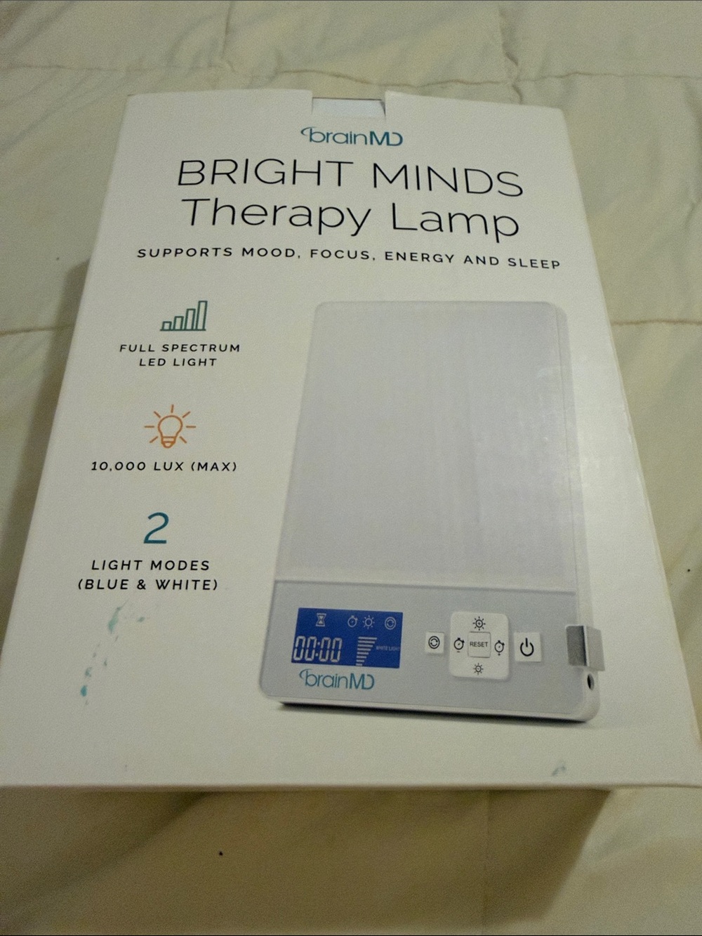 Bright Minds Therapy Lamp - White Full-Spectrum Light